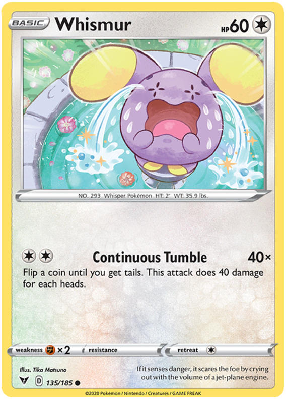 Sword and Shield Vivid Voltage 135 Whismur