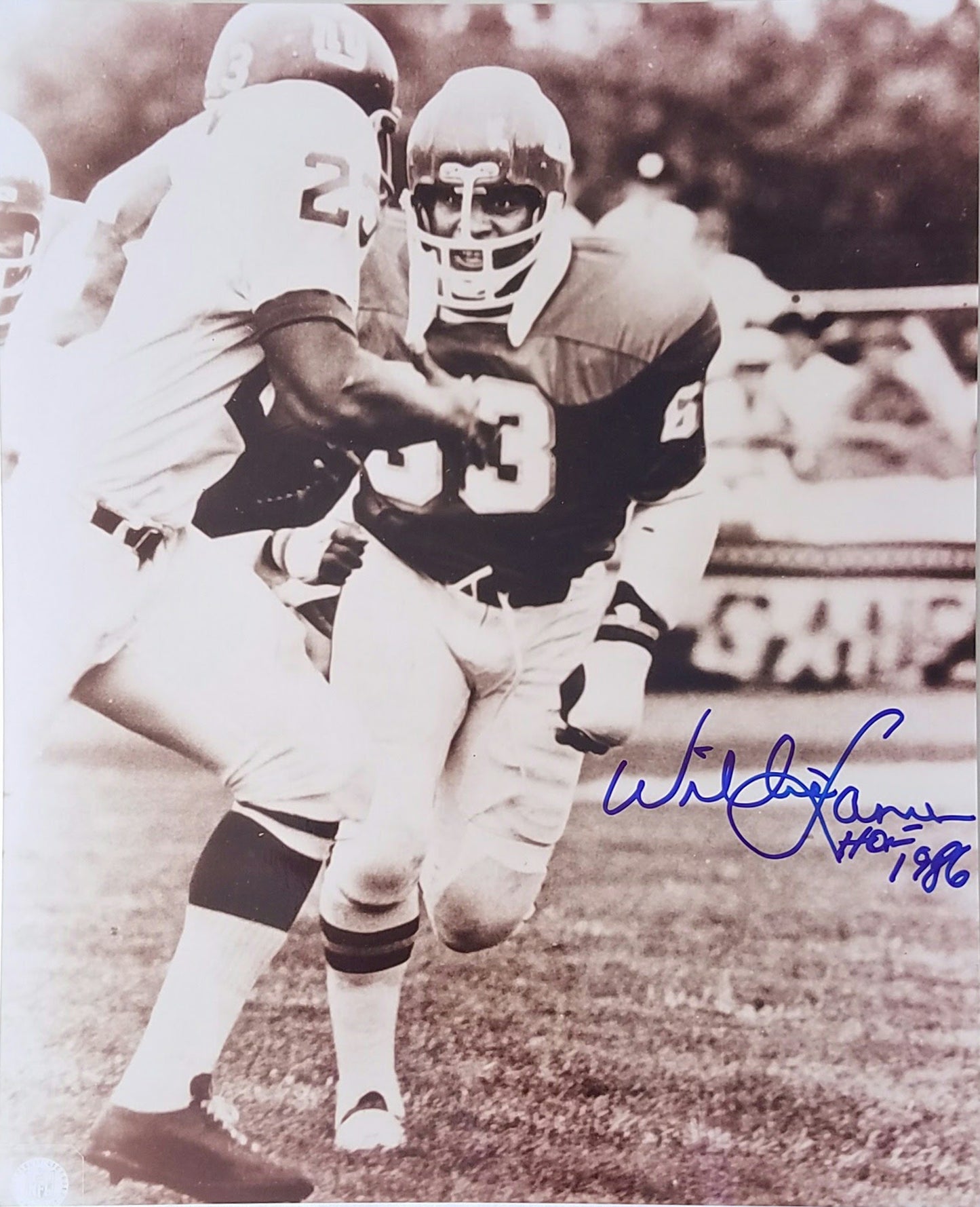 Willie Lanier Signed Autographed 8x10 - walk-of-famesports