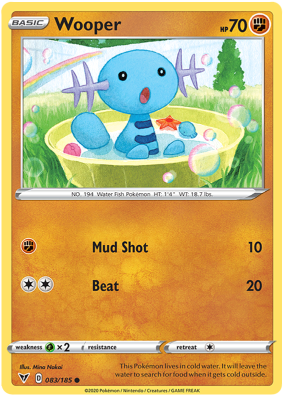 Sword and Shield Vivid Voltage 083 Wooper