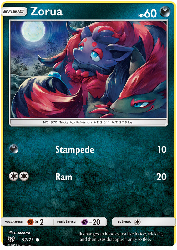 Sun and Moon Shining Legends 52 Zorua
