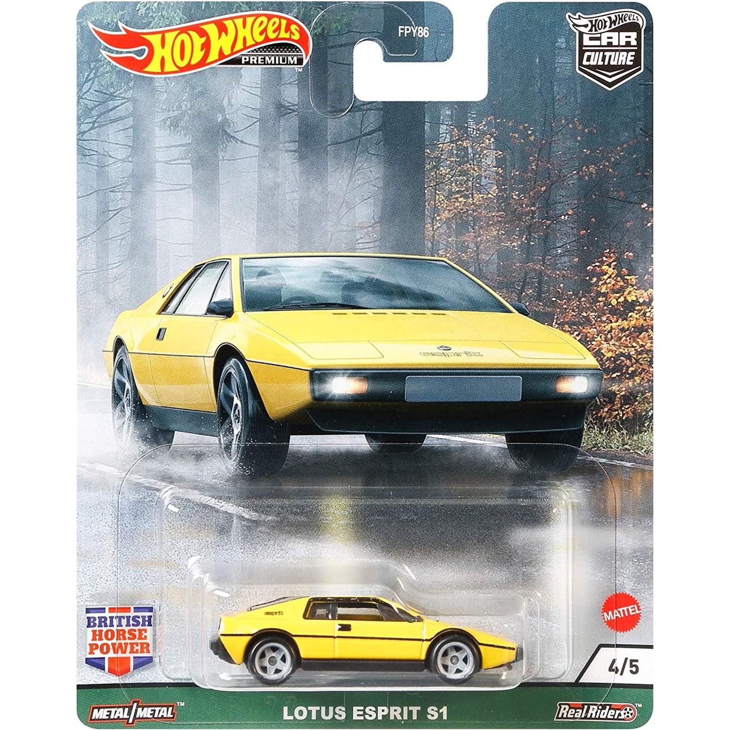 Hot Wheels Premium Car Culture British Horsepower Lotus Esprit S1 4/5