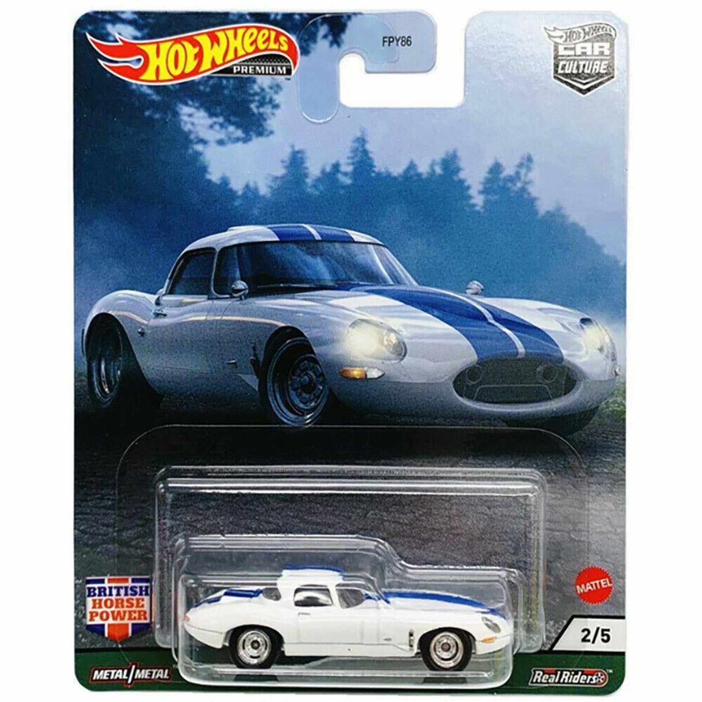 Hot Wheels Premium Car Culture British Horsepower Jaguar Lightweight E-Type 2/5