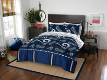 将图片加载到图库查看器,Los Angeles Rams Bed in Bag Comforter Set-Assorted Size