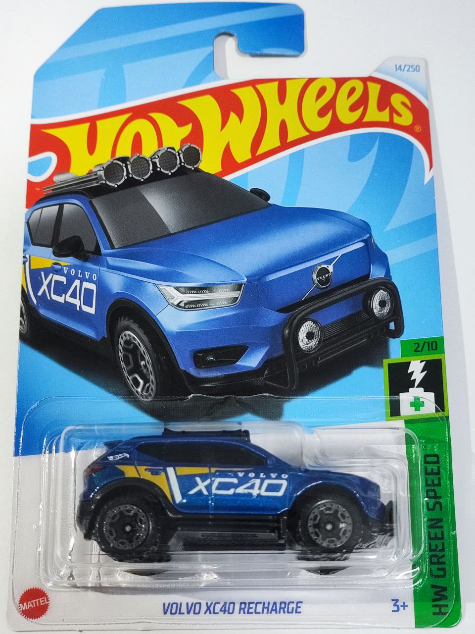 2024 Hot Wheels Volvo XC40 Recharge HW Green Speed 2/10 , 14/250