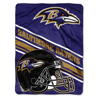 Baltimore Ravens Slant Raschel Throw Blanket 60x80"