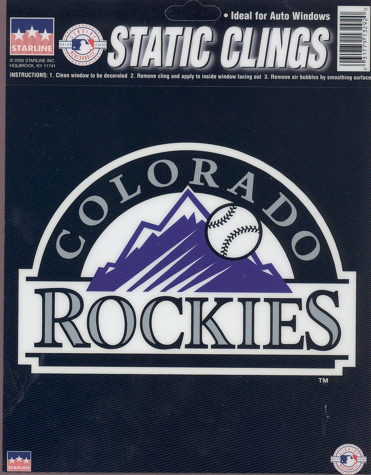 Colorado Rockies Window Cling