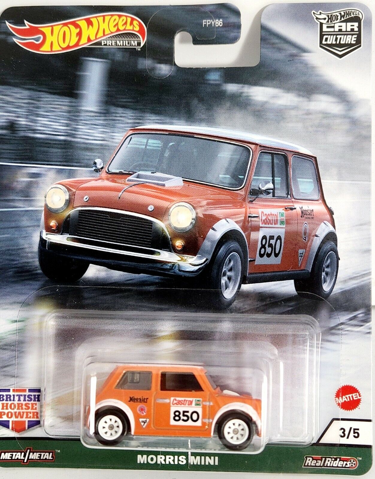 Hot Wheels Premium Car Culture British Horsepower Morris Mini 3/5