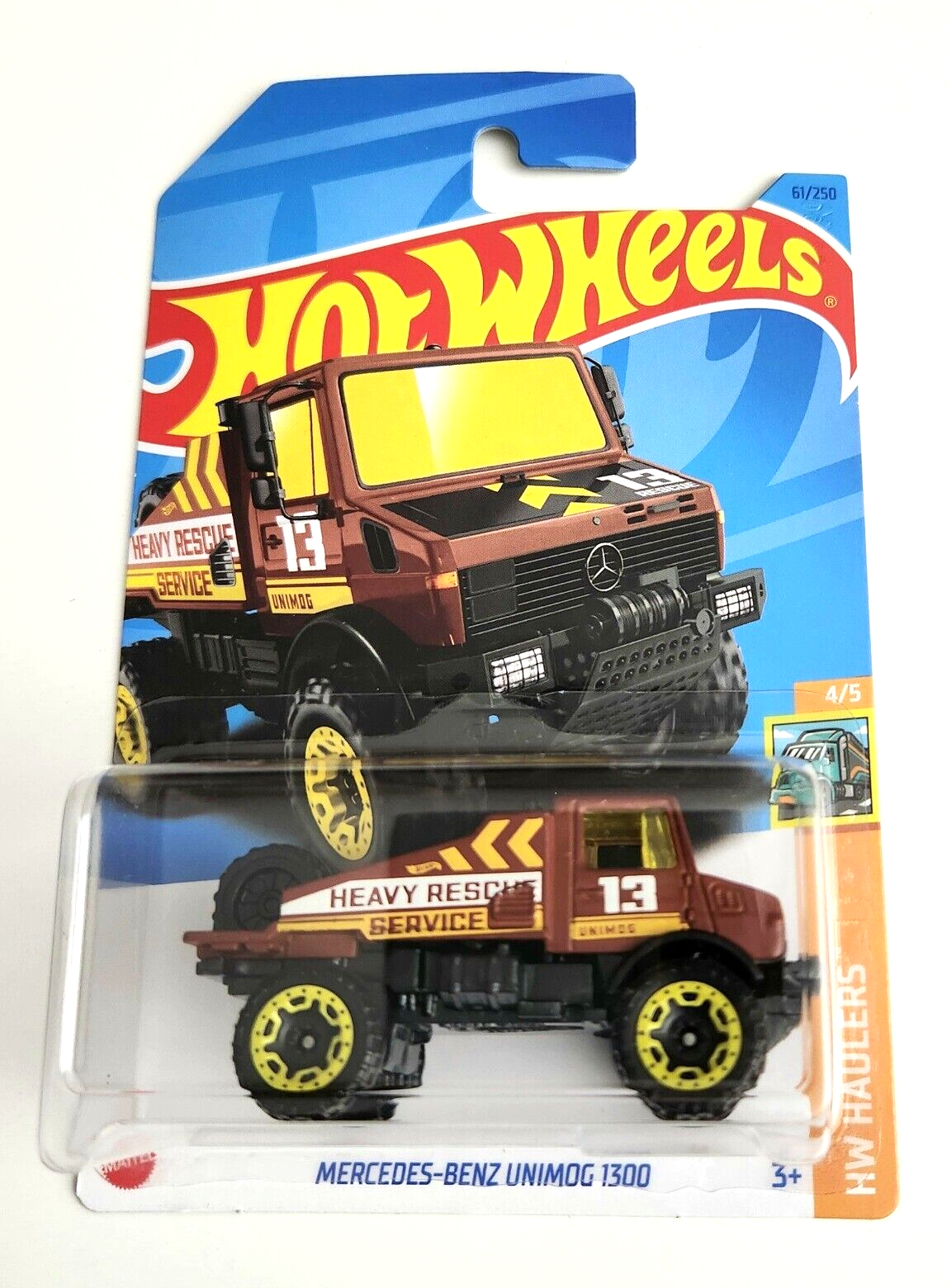 Hot Wheels Mercedes-Benz Unimog 1300 HW Haulers 4/5 61/250