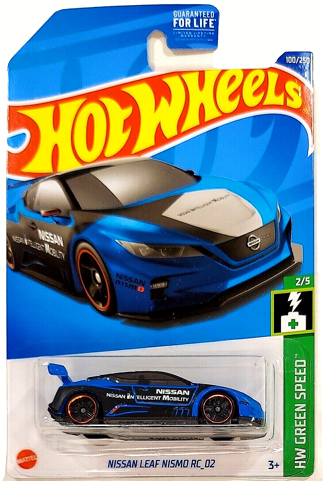 Hot Wheels Nissan Leaf NISMO RC_02 Blue HW Green Speed 2/5 100/250