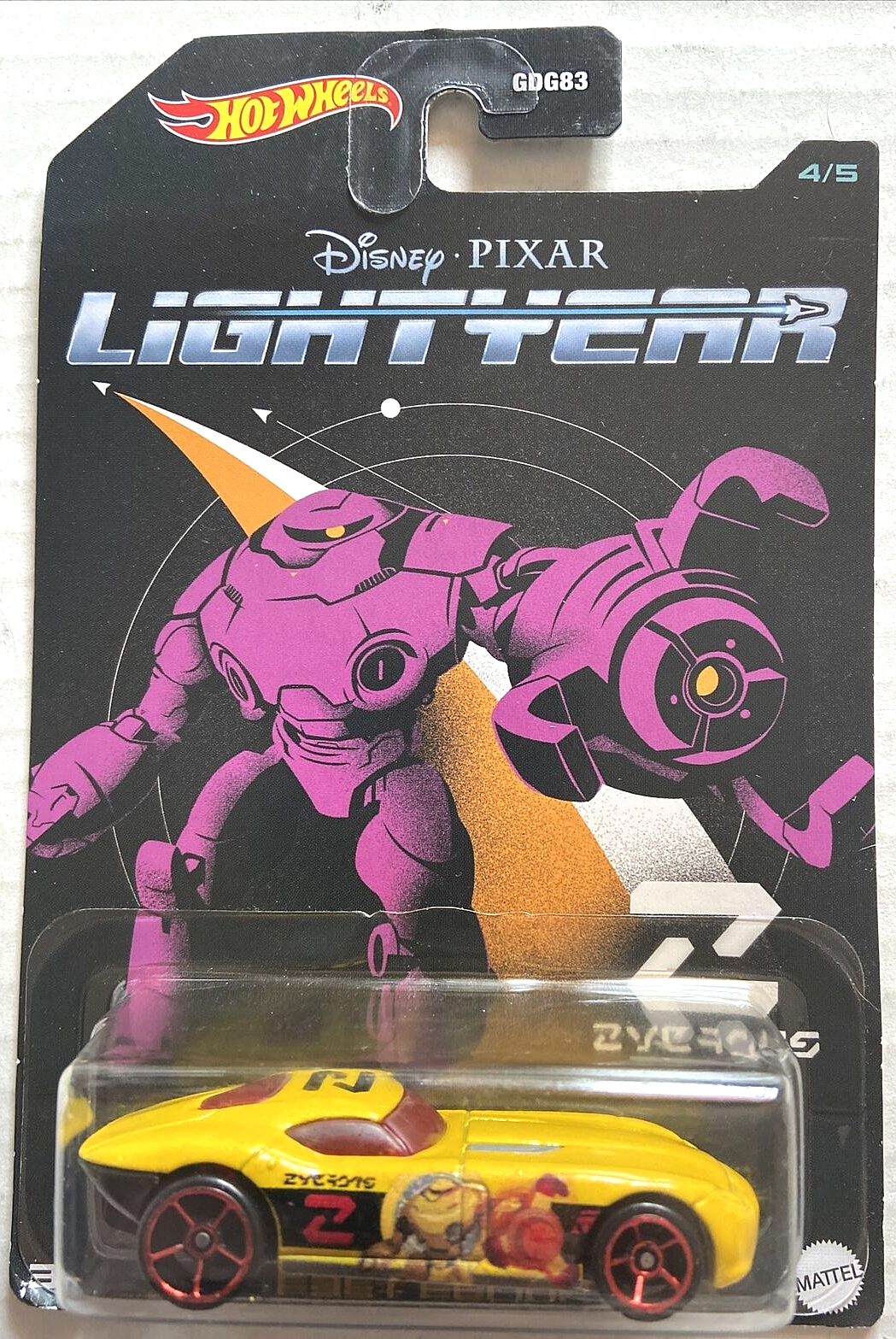 Hot Wheels Lightyear Theme Disney Pixar Series Fast Felion Diecast Model
