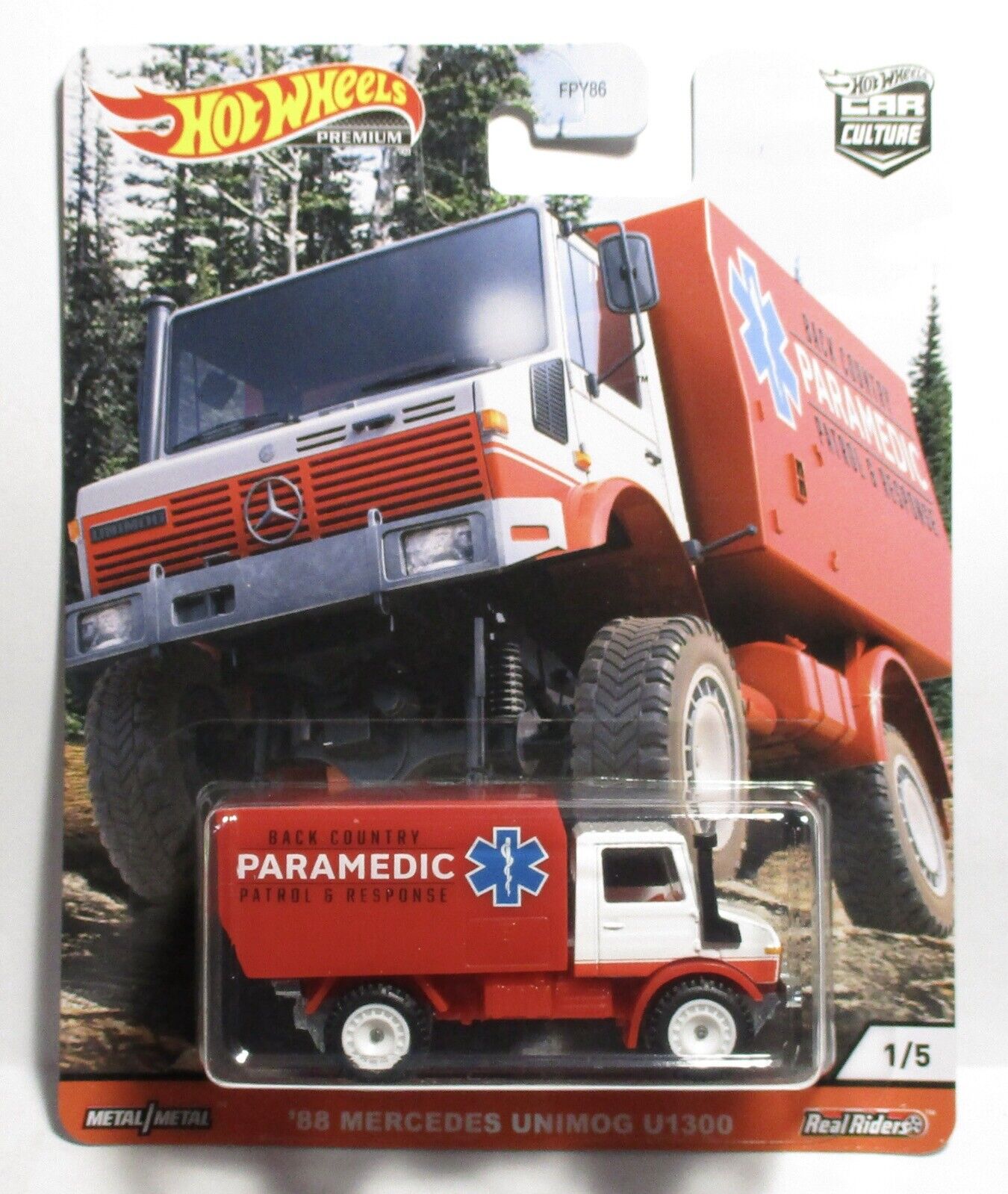 Hot Wheels Premium Car Culture Wild Terrain '88 Mercedes Unimog U1300