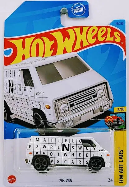 Hot Wheels 70s Van HW Art Cars 2/10 16/250 - Assorted