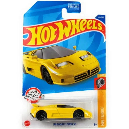 Hot Wheels '94 Bugatti EB110 SS HW Turbo 5/10 65/250 - Assorted