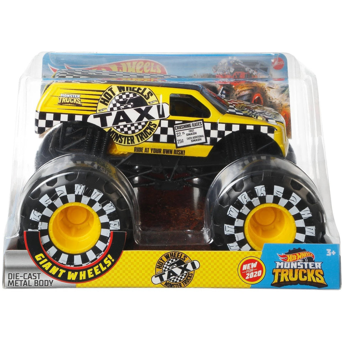 Hot Wheels Monster Truck HW MT Taxi Die-Cast Vehicle