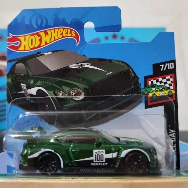 Hot Wheels 2018 Bentley Continental GT3, HW Race Day 7/10 Green 133/250