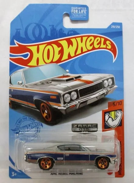 Hot Wheels Zamac AMC Rebel Machine, Muscle Mania 5/10, 219/250