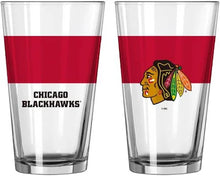将图片加载到图库查看器,NHL Teams 16 oz Pint Glass - Assorted Team & Style Choose your