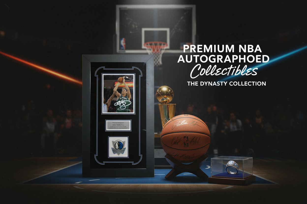 Autographed NBA Collectibles Banner - Dirk