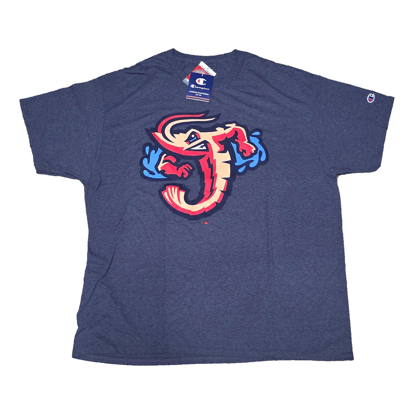 Champion Jacksonville Jumbo Shrimp Primary Logo T-Shirt - Heather Navy
