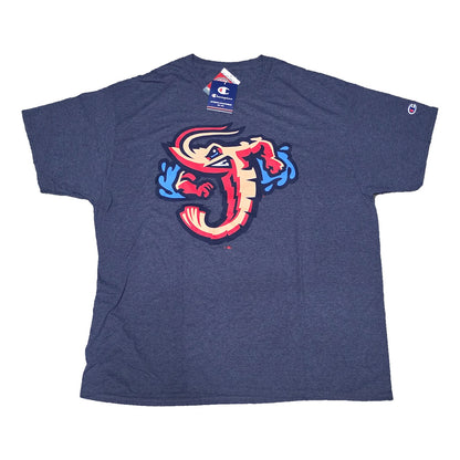 Champion Jacksonville Jumbo Shrimp Primary Logo T-Shirt - Heather Navy