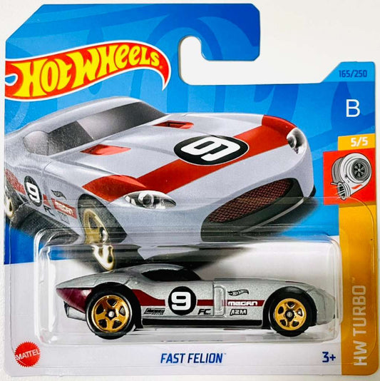 2023 Hot Wheels Fast Felion GRAY HW Turbo 5/5 165/250 Short Card