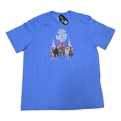 Kentucky Derby 152nd Running Horse Racing Graphic T-Shirt - Heather Blue