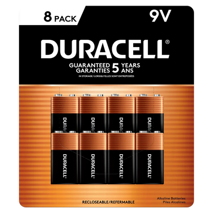 Duracell 9V Alkaline Batteries, 8-count