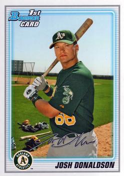2010 Bowman Prospects #BP61 Josh Donaldson 1st Bowman Oakland Athletics