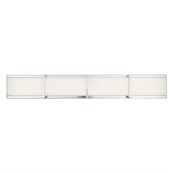 Subway 35 in. 4-Light Stainless Steel Modern Integrated LED Vanity Light Bar for Bathroom - Open Box
