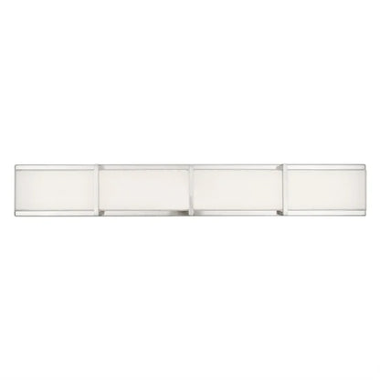 Subway 35 in. 4-Light Stainless Steel Modern Integrated LED Vanity Light Bar for Bathroom - Open Box