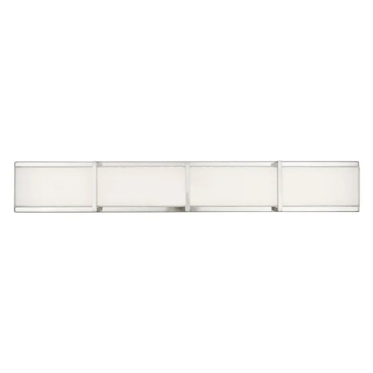 Subway 35 in. 4-Light Stainless Steel Modern Integrated LED Vanity Light Bar for Bathroom - Open Box