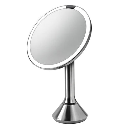 simplehuman 8” Round LED Sensor Mirror with 5x and 10x Magnification