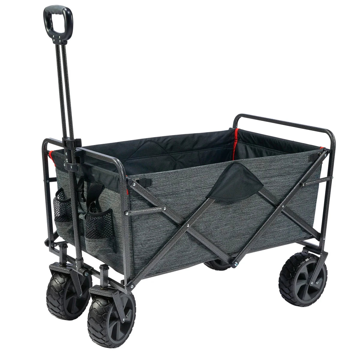 Mac Sports XL Folding Wagon with Cargo Net, Gray - Open Box