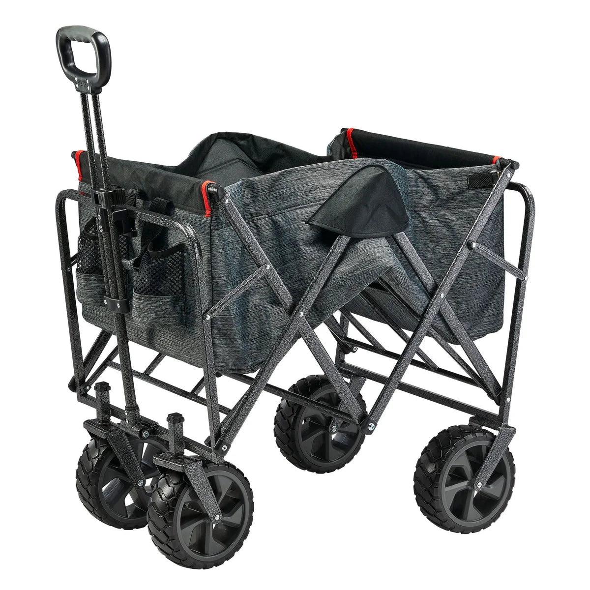Mac Sports XL Folding Wagon with Cargo Net, Gray - Open Box