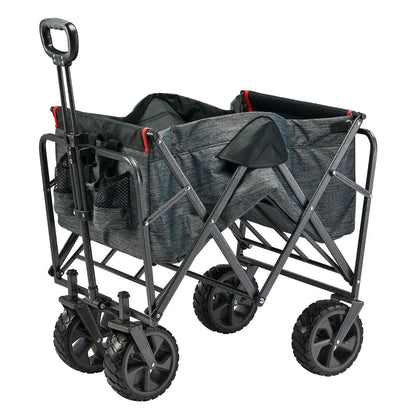 Mac Sports XL Folding Wagon with Cargo Net, Gray - Open Box