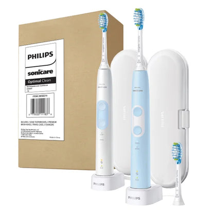 Philips Sonicare Optimal Clean Rechargeable Electric Toothbrush, 2-pack - Open Box