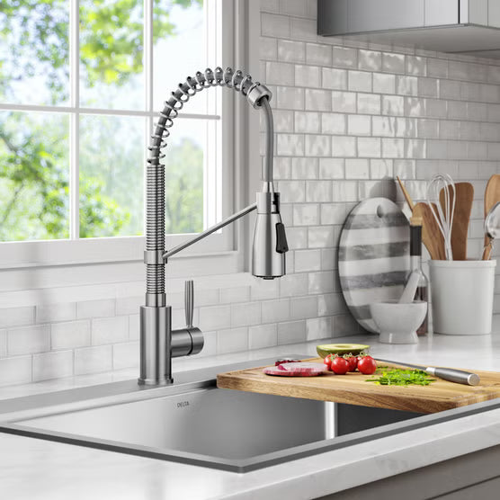Delta Pull-Down High-Arc Single-Handle Kitchen Faucet