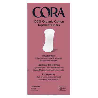 Cora 100% Organic Cotton Topsheet Liners, 160ct