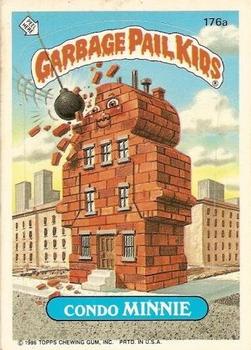 1986 Topps Garbage Pail Kids Series 5 #176a - Condo Minnie