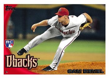 2010 Topps Update Sam Demel RC US-3 Arizona Diamondbacks