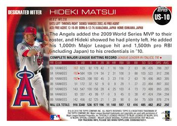 2010 Topps Update Hideki Matsui US-10 Los Angeles Angels