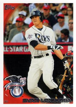 2010 Topps Update Evan Longoria AS US-40 Tampa Bay Rays