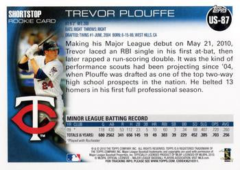 2010 Topps Update Trevor Plouffe US-87 Minnesota Twins
