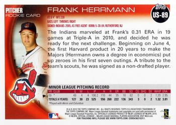 2010 Topps Update Frank Herrmann RC US-89 Cleveland Indians