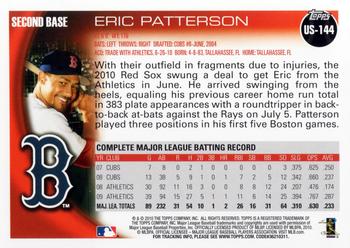 2010 Topps Update Eric Patterson US-144 Boston Red Sox