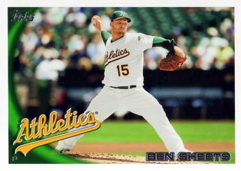 2010 Topps Update Ben Sheets US-205 Oakland Athletics