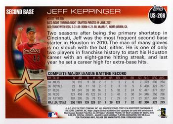 2010 Topps Update Jeff Keppinger US-208 Houston Astros