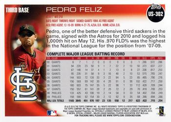 2010 Topps Update Pedro Feliz US-302 St. Louis Cardinals