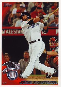 2010 Topps Update Jose Bautista AS US-118 Toronto Blue Jays