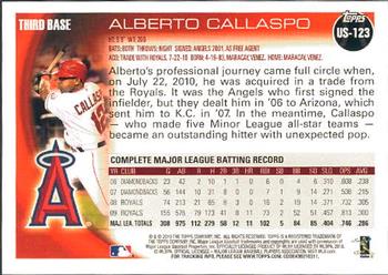 2010 Topps Update Alberto Callaspo US-123 Los Angeles Angels